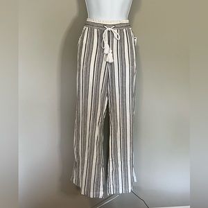 NWT Striped Linen Pants Size 7/28